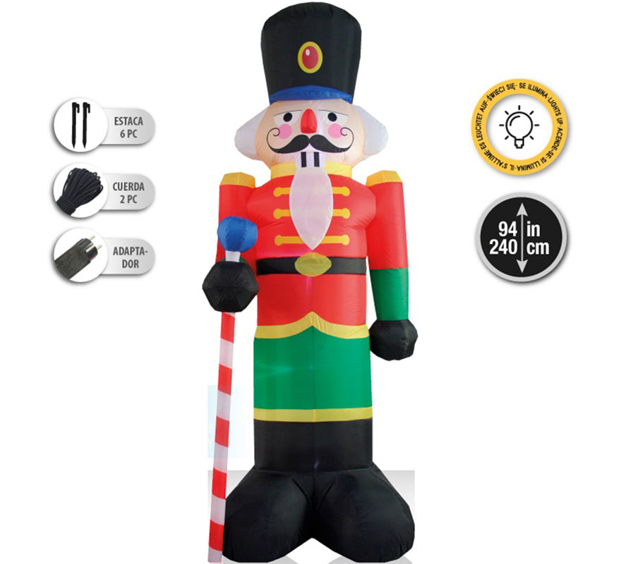 Soldadito de Plomo Hinchable con LED de 240 cm-B