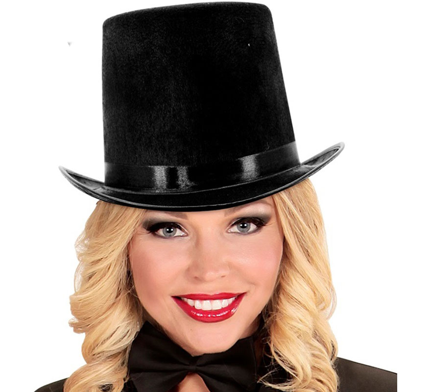 Black Felt Top Hat-B