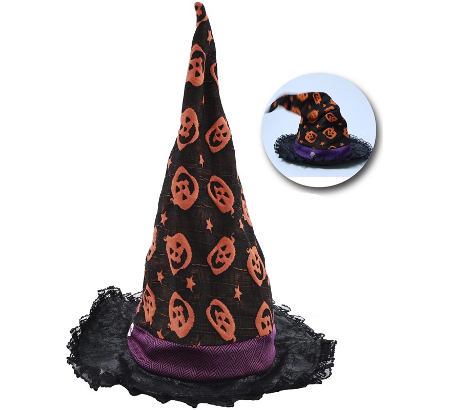 Dancing Witch Hat with Sound 33x33x40-B