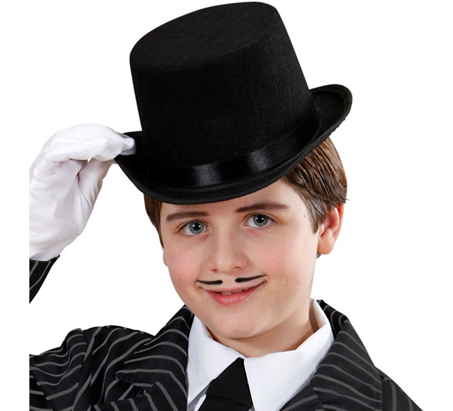 Black Felt Top Hat for Children-B