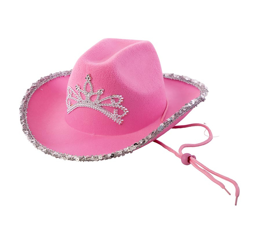 Chapeau de cowgirl brillant enfant 35x28x11,5 cm-B