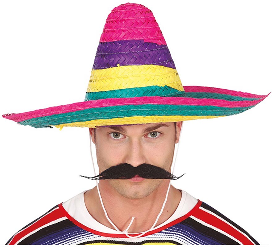Chapéu mexicano multicolorido-B