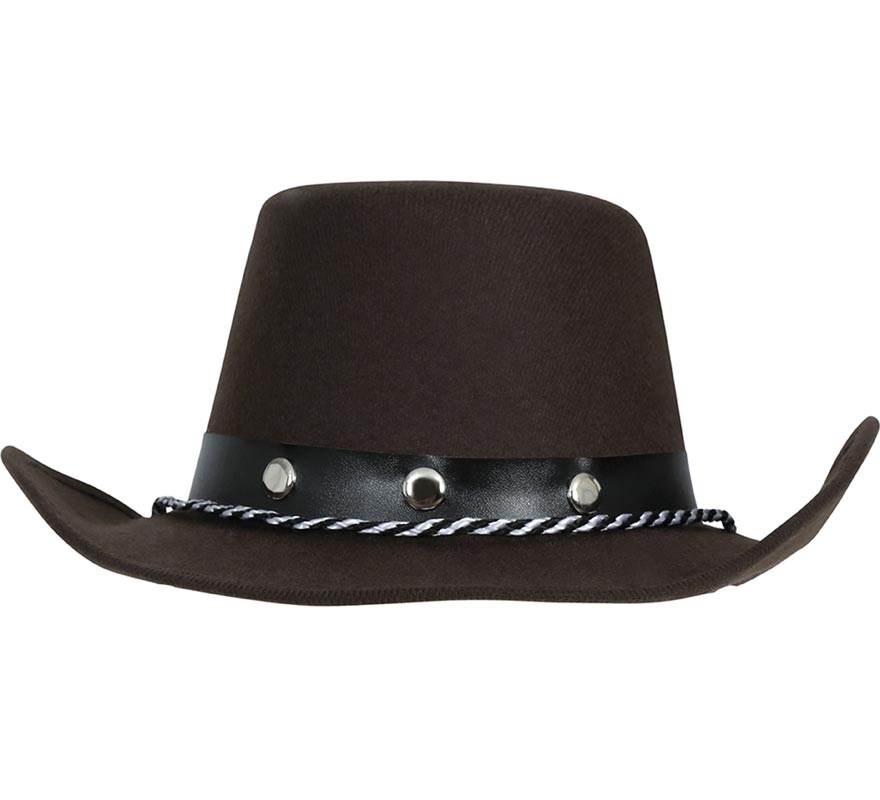Sombrero Vaquero marrón Fieltro infantil-B