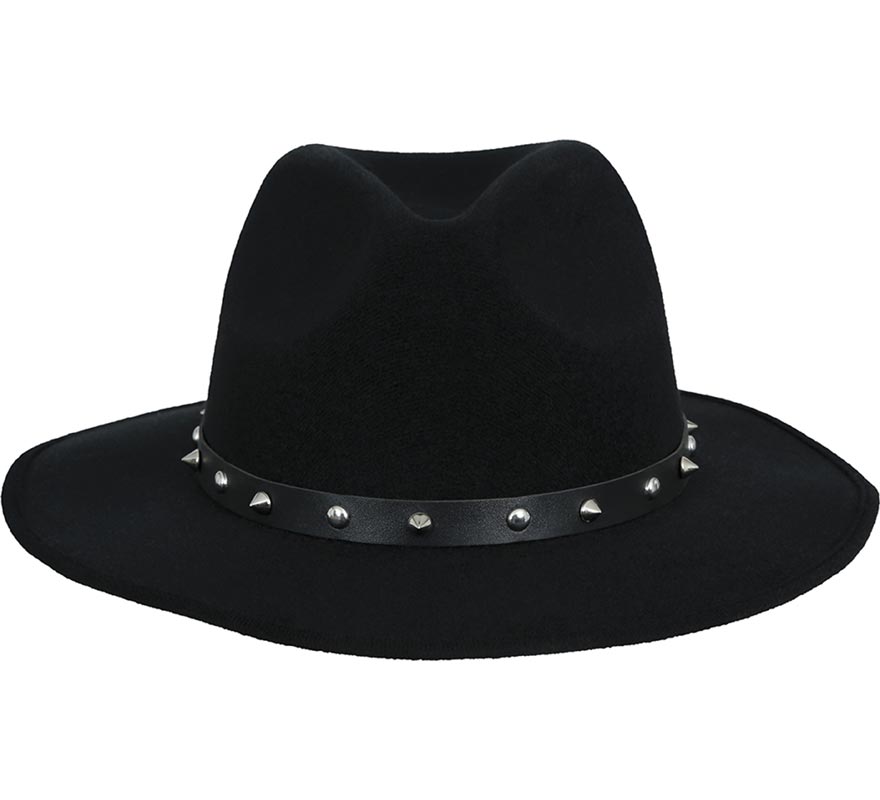 Sombrero Vaquero negro con Remaches para adultos-B
