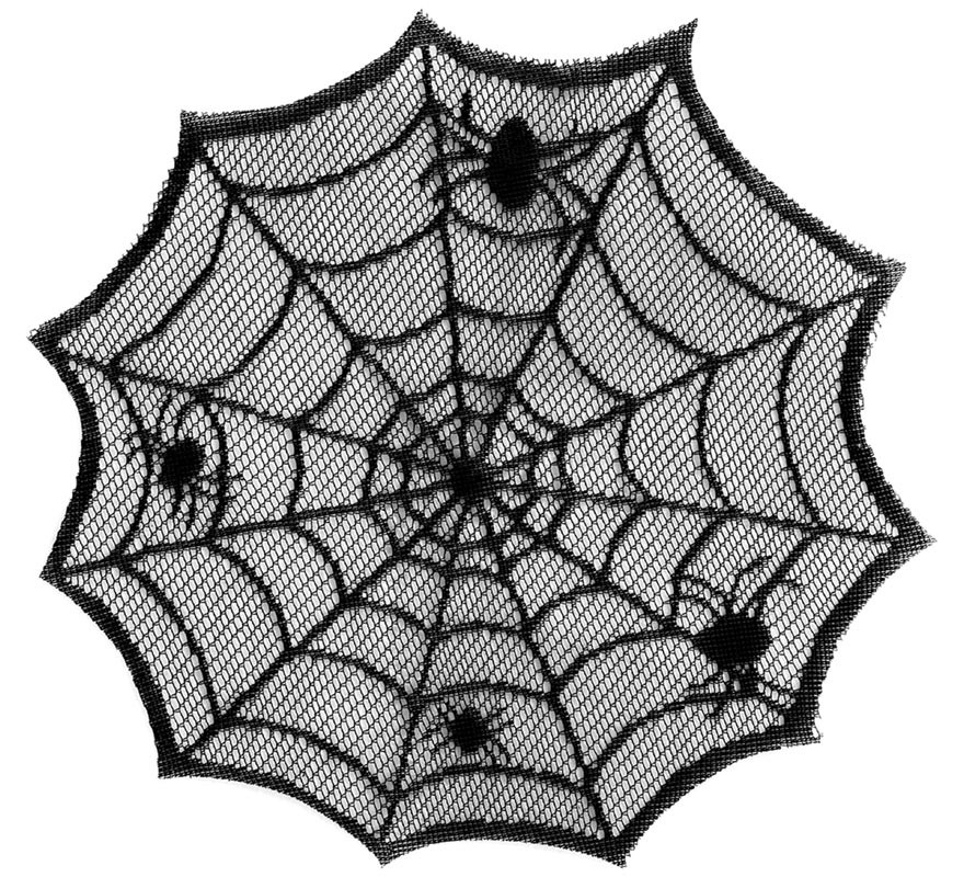 Spiderweb Embroidered Rug 30 cm-B