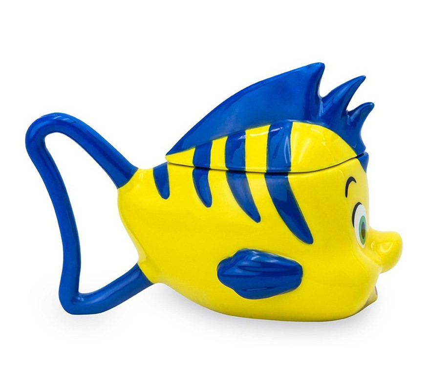 Taza 3D Flounder La Sirenita Disney-B