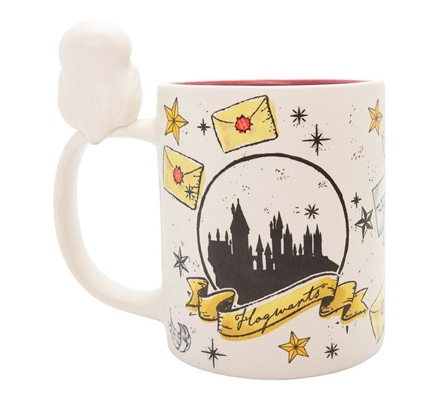 Caneca 3D Edwiges e Rua dos Alfeneiros Harry Potter-B