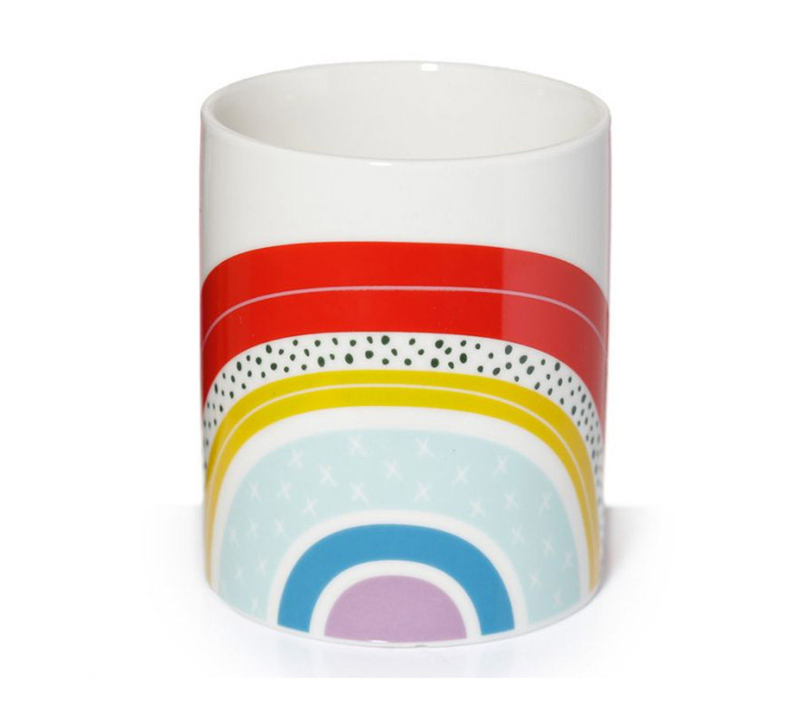 Rainbow porcelain mug-B