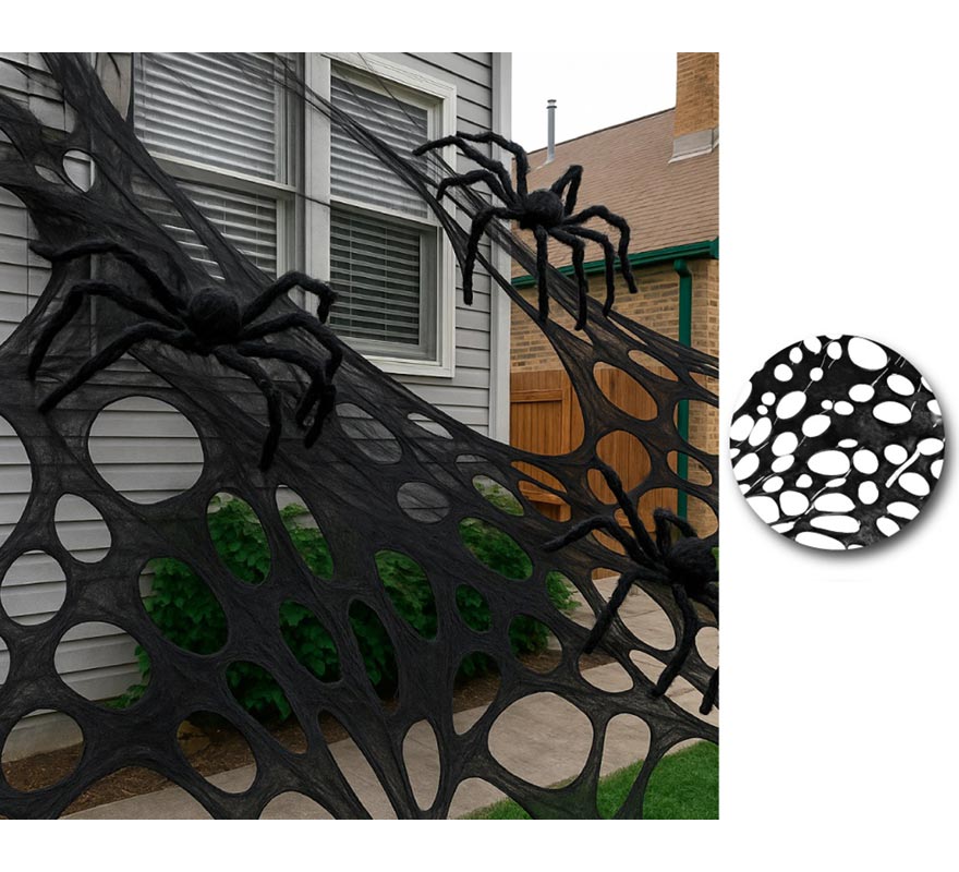 Tecido elástico preto 200x200 cm-B