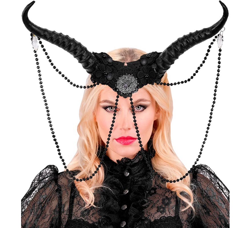 Tocado de Cuernos negros-B