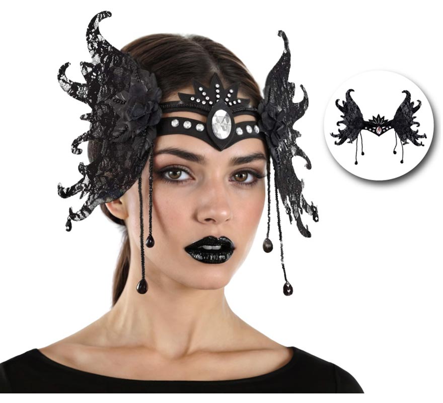 Tocado Gótico con Diamante-B