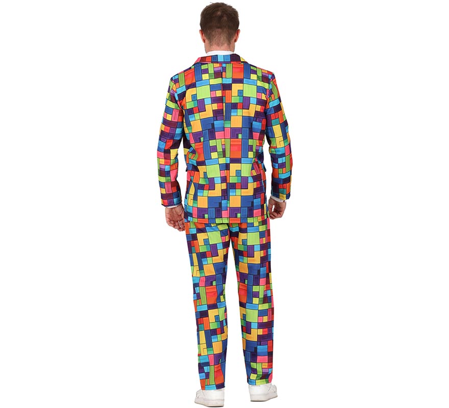 Traje Divertido Bloques multicolor para hombre-B