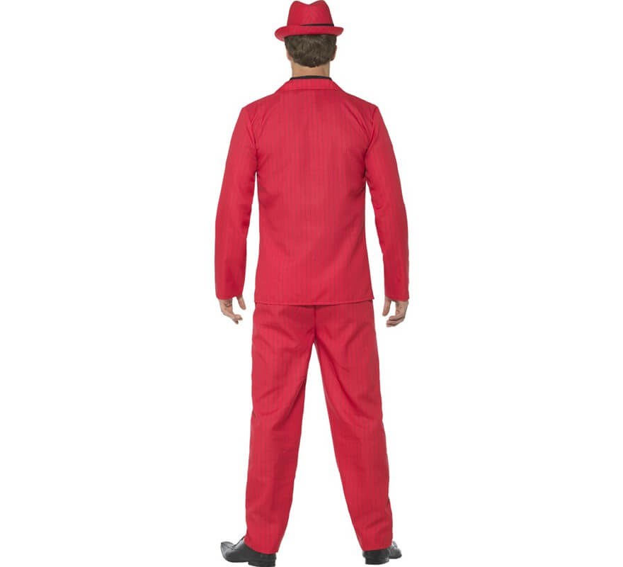 Buffo costume anni '80 rosso per uomo-B