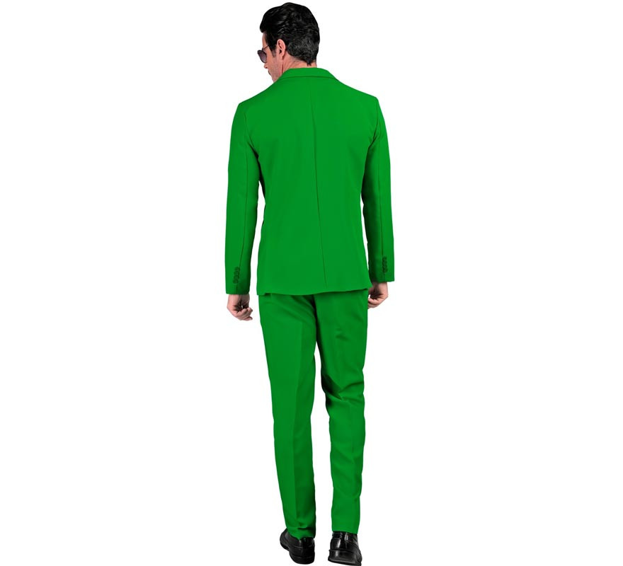 Traje Divertido elegante Míster verde para hombre-B