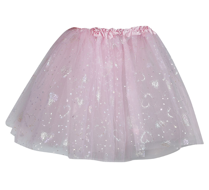 Tutú rosa con Estrellas de 30 cm infantil-B