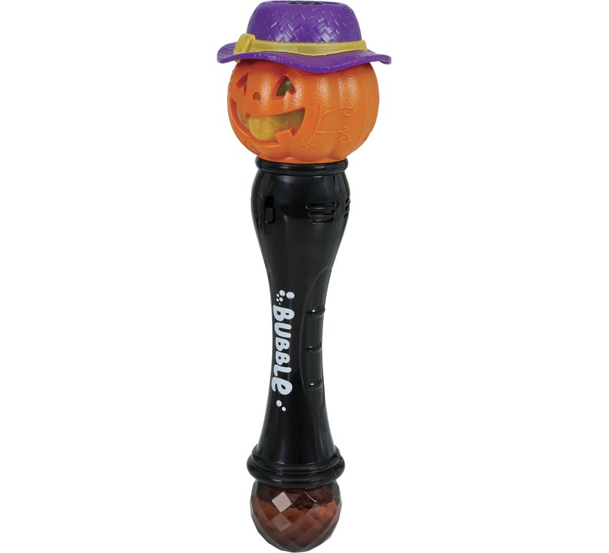Pumpkin Bubble Wand with Light and Sound 32 cm-B