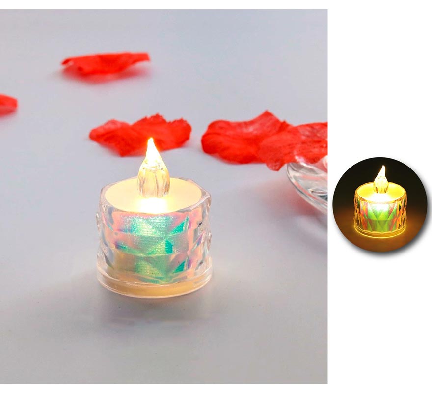 Vela de chá Fato dourada de 5 cm-B