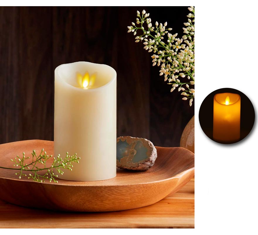 Vela oscilante branca de 12,5 cm-B
