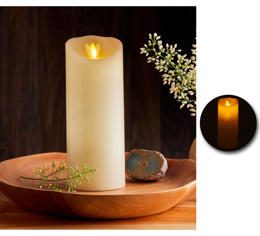 Vela oscilante branca de 17,5 cm-B