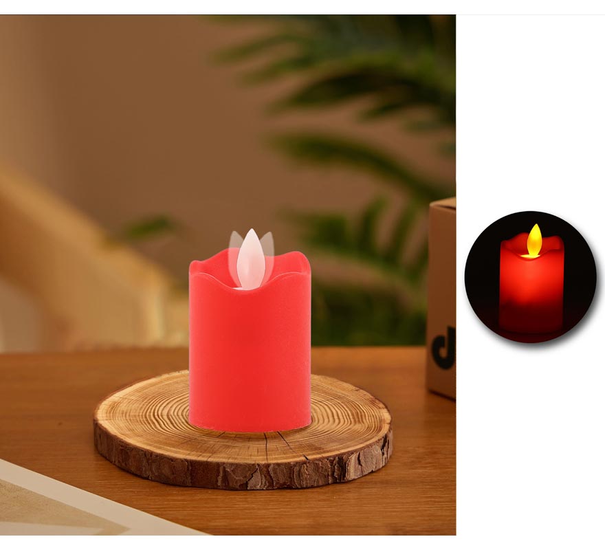 Vela oscilante vermelha de 7 cm-B