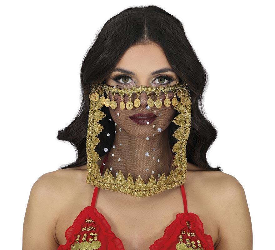 Velo negro de Danza del Vientre-B