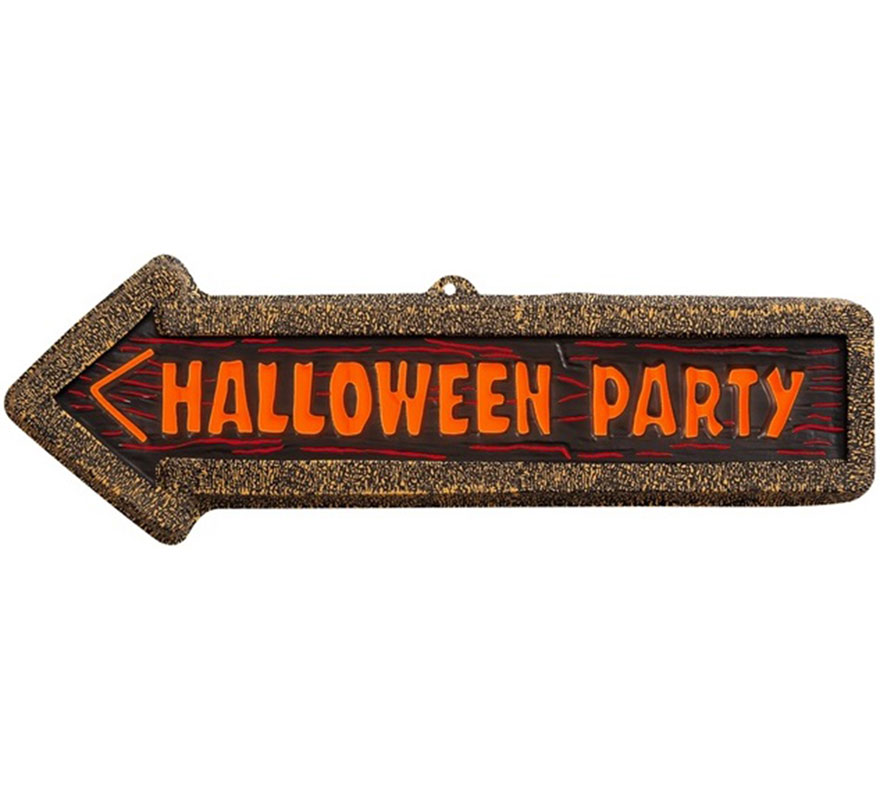 56x17cm Fluorescent 'Halloween Party' Sign