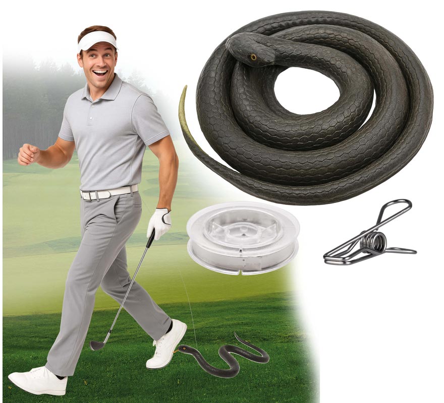 Serpiente de 80 cm con Hilo y Pinza Serpiente de 80 cm con Hilo y Pinza