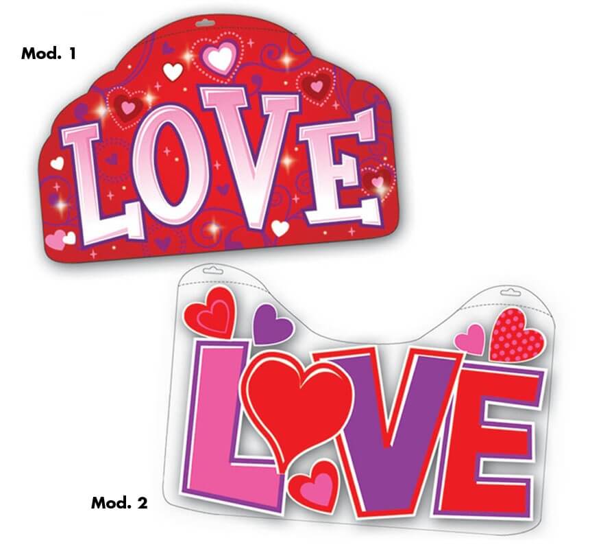 Cartel de decoración Love de 51x33 cm en 2 modelos