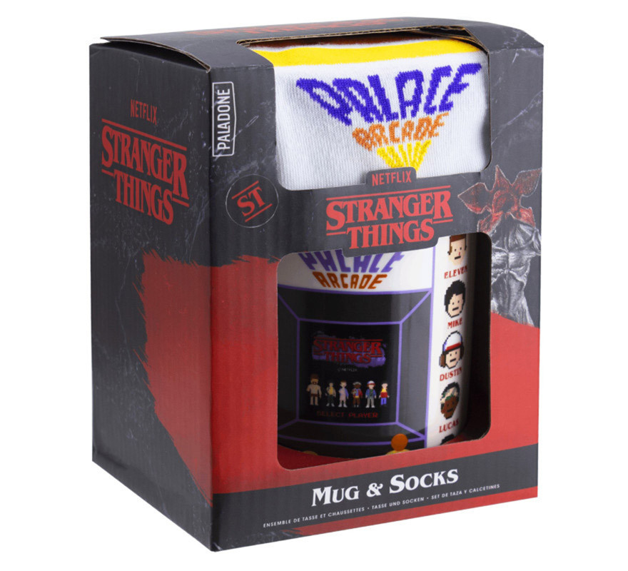 Stranger Things Palace Arcade Mug and Socks Set