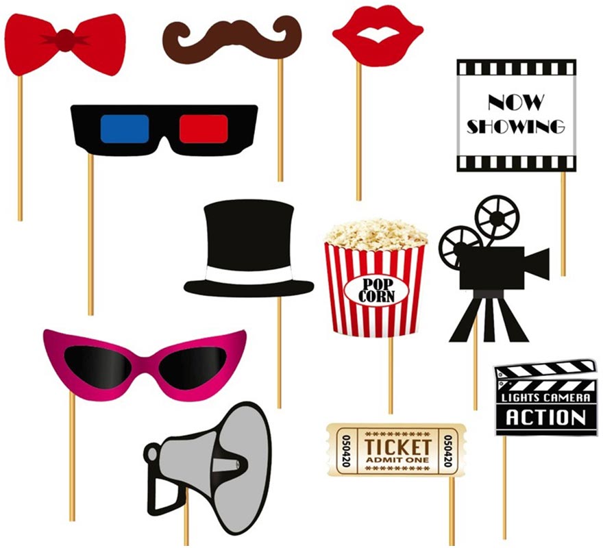 Cinema Photocall Set 12 Pcs