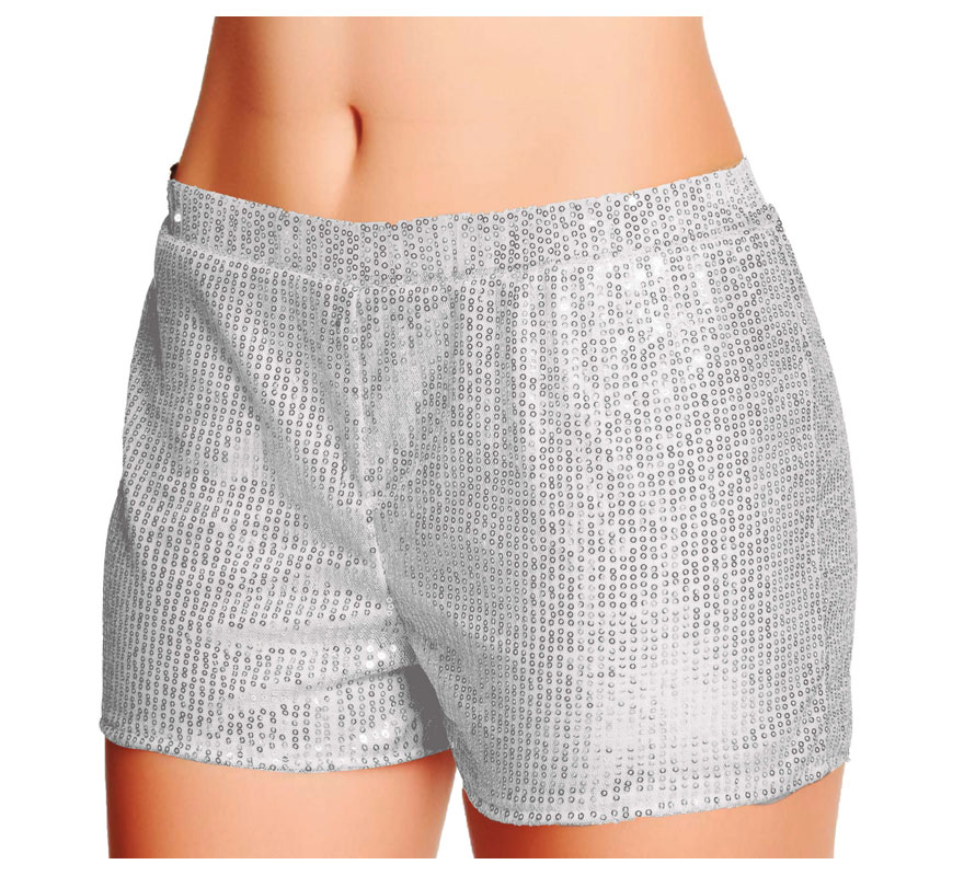 Shorts com lantejoulas em várias cores tamanho L para mulher