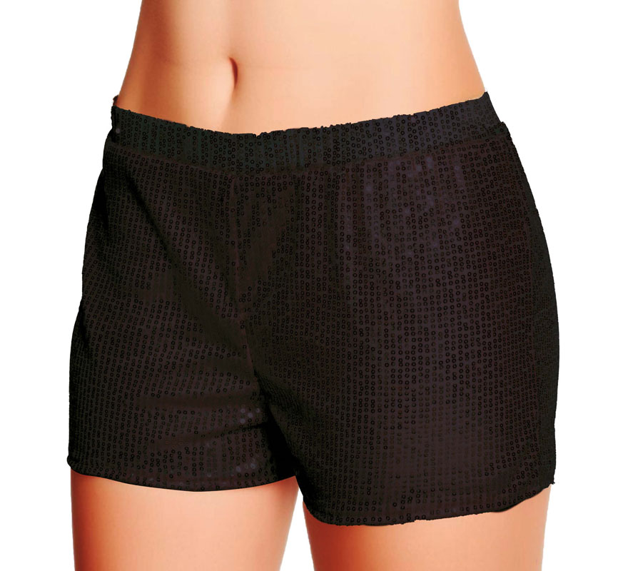 Shorts com lantejoulas em várias cores tamanho L para mulher