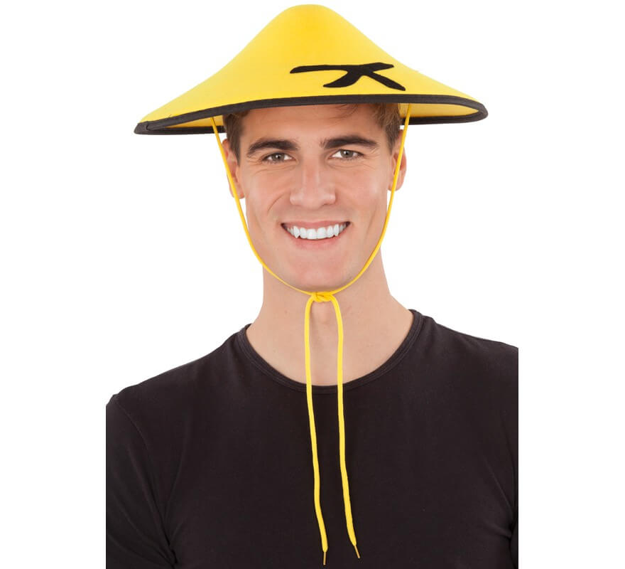 Cappello cinese giallo da 59 cm