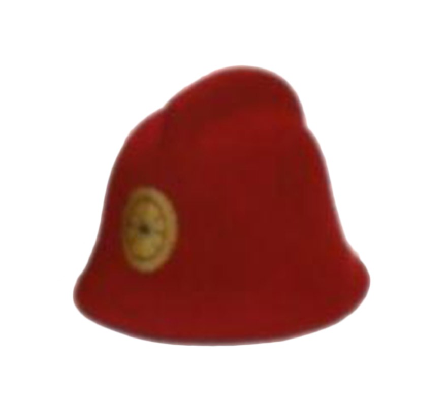 Sombrero de Bombero de color rojo