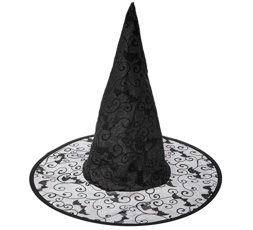 Sombrero de Bruja con Murciélagos