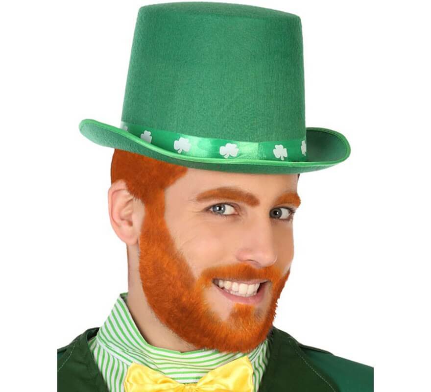 CAPPELLO SAN PATRIZIO CON BARBA Carnevale Copricapo Accessori Irlanda 115 18400
