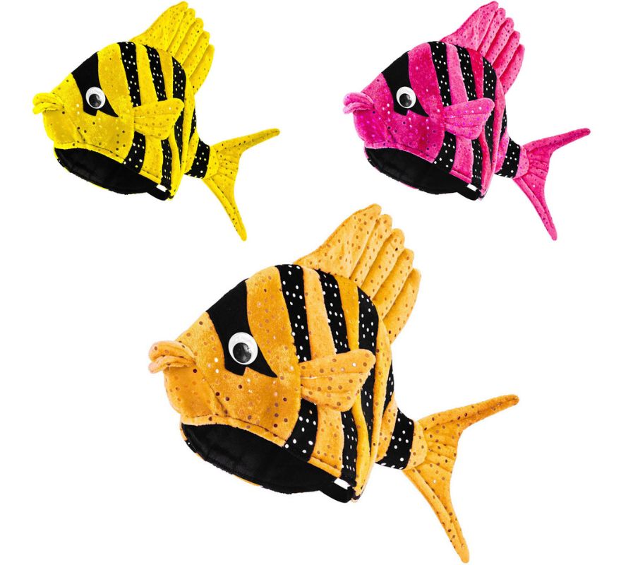 Chapéu de Peixe com Riscas em várias cores