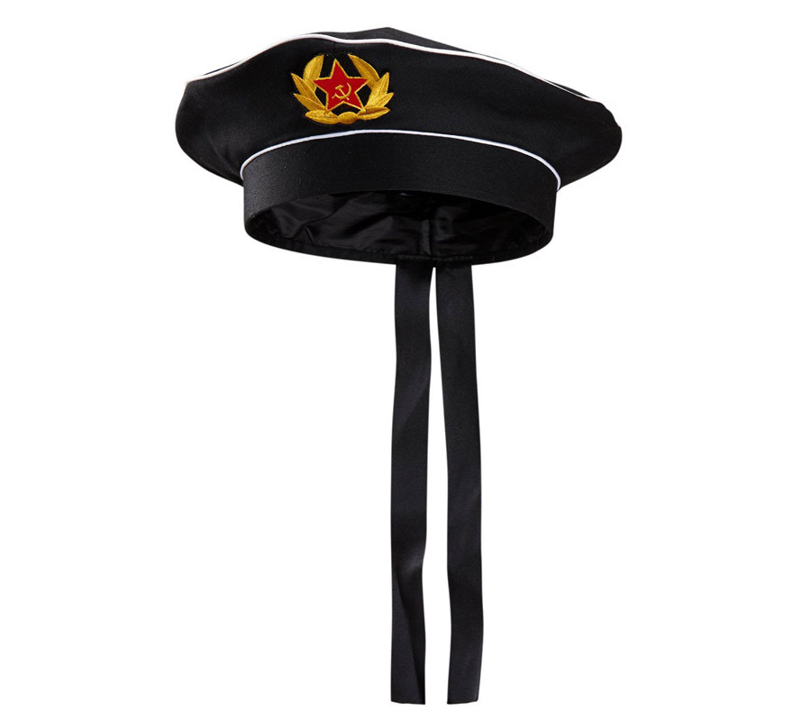 Sombrero Ruso Negro con Insignia