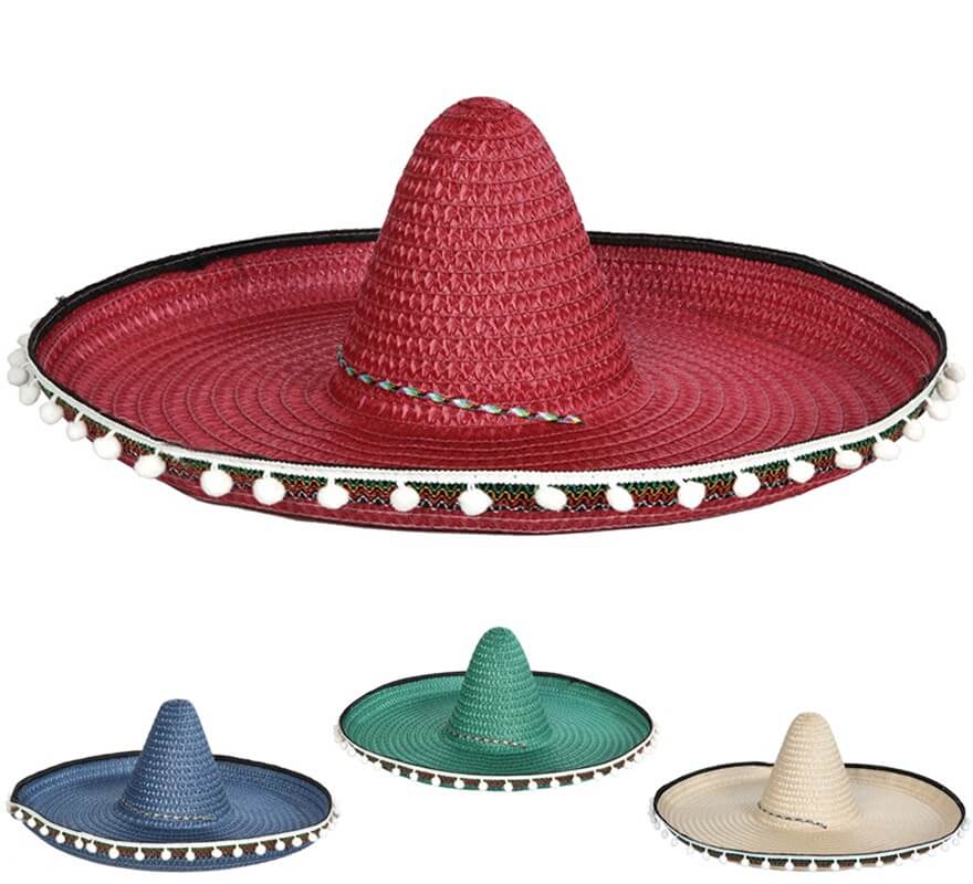 Armario Que pasa Publicidad Sombrero Mexicano en colores surtidos 55 cm