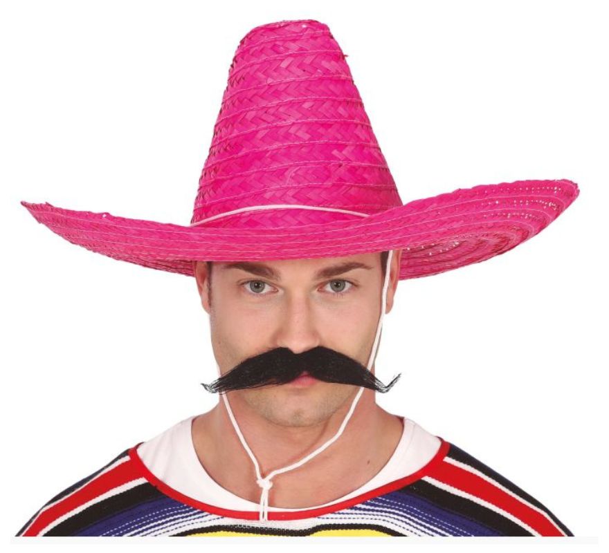 Chapéu mexicano em várias cores 50 cm