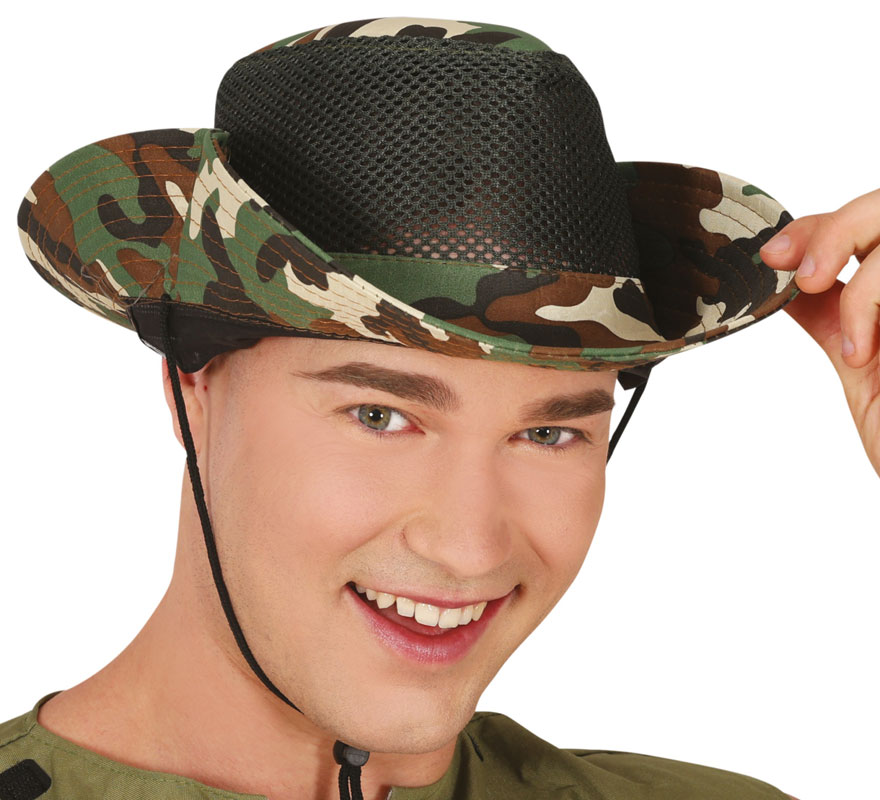 Adult Military Hat with Mesh