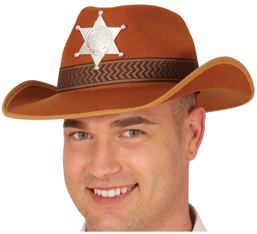 Brown Felt Sheriff Hat