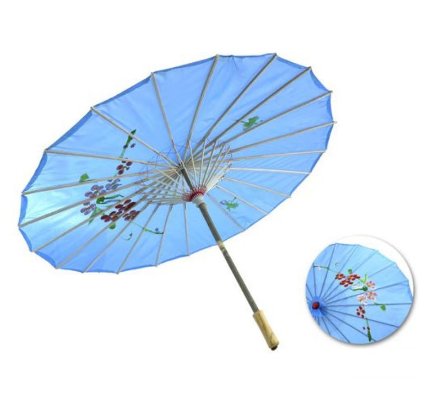 Guarda-chuva Flor Chinesa 85x52 cm em várias cores