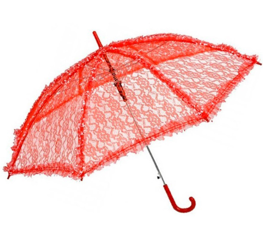 Guarda-chuva de renda em várias cores