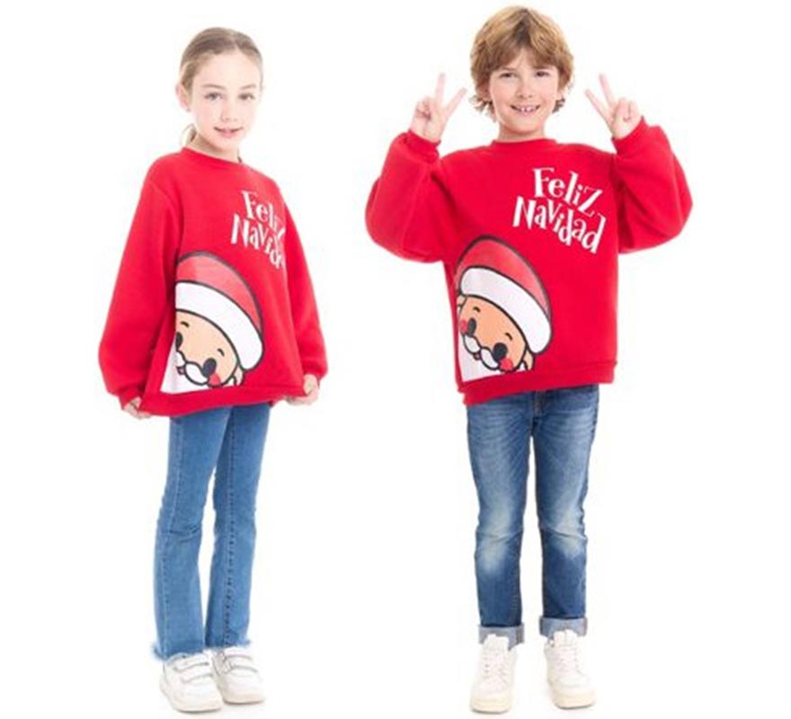 Sudadera Feliz Navidad para niños