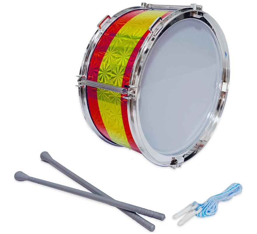 23 cm drum with the colours of Spain