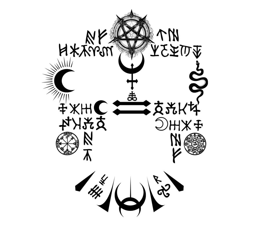 Satanic Facial Tattoo