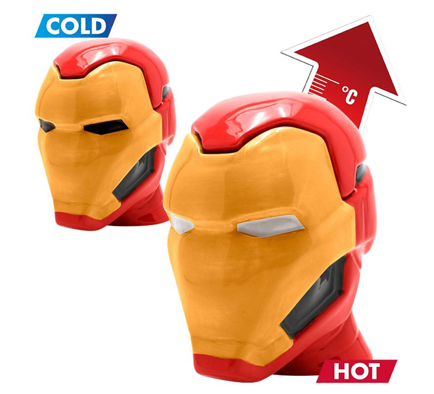 Iron Man 3D thermal mug with lid