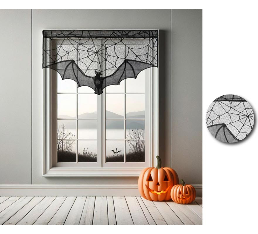 Tecido decorativo de morcego 90x55 cm