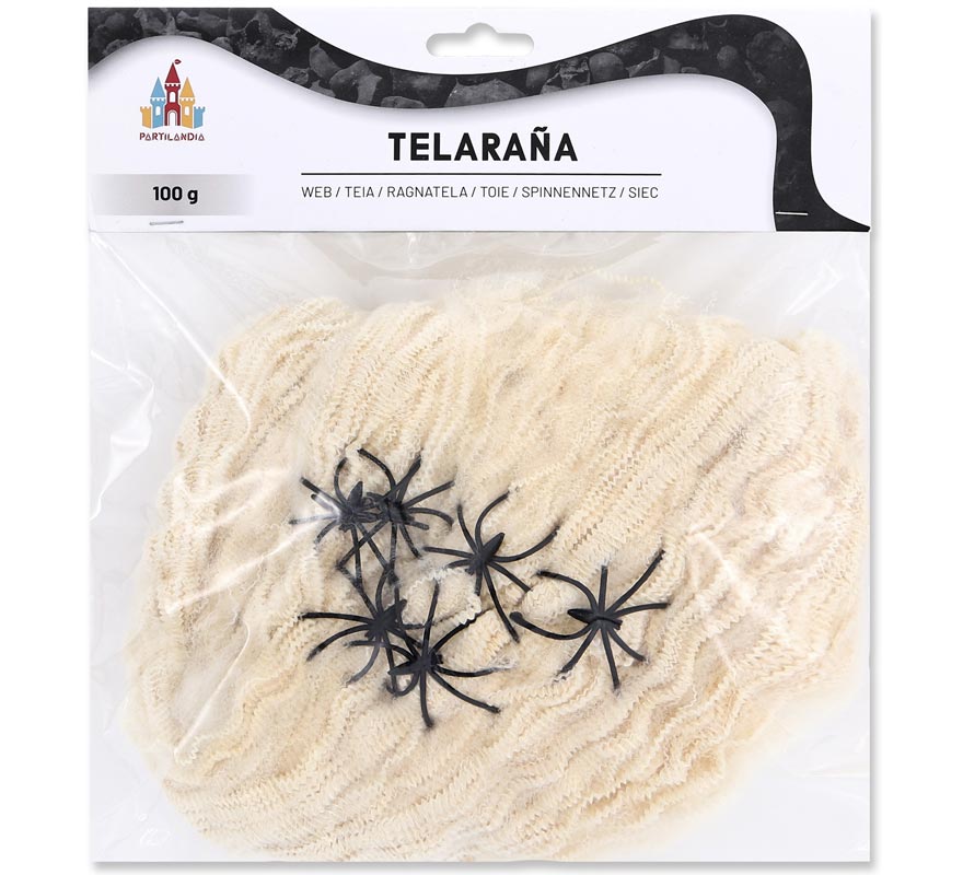 100g Aged White Spider Web